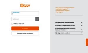 ziggoweb|Self service